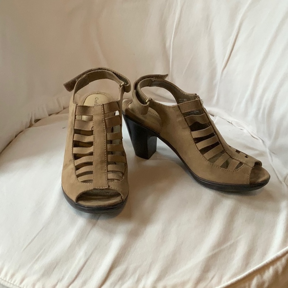 Comfy teacher velcro sling back sandals